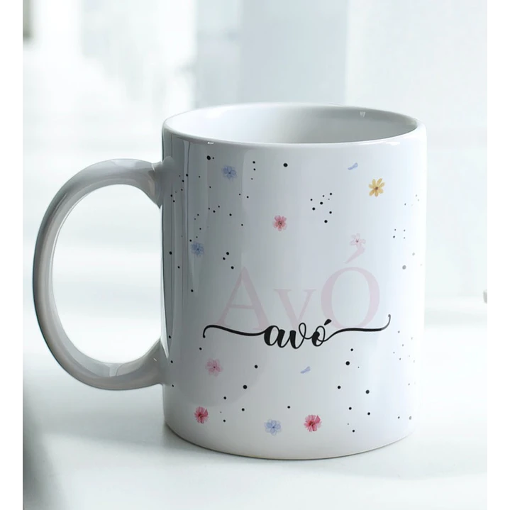 6 Artes para Caneca Mamãe, Dinda, Avó Jardim Arquivo Editável 2