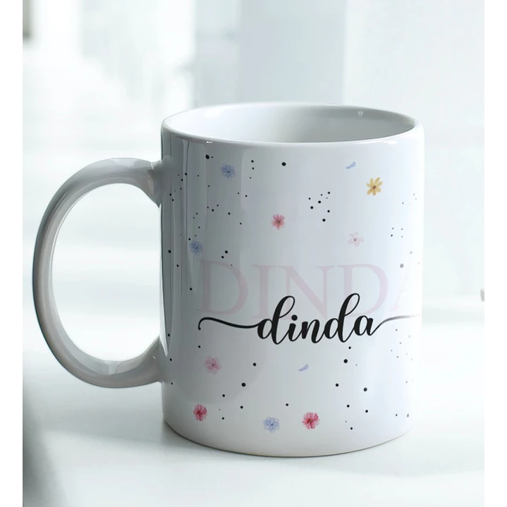 6 Artes para Caneca Mamãe, Dinda, Avó Jardim Arquivo Editável 4