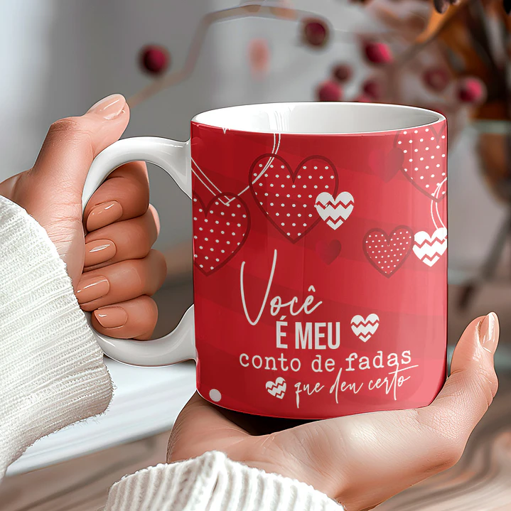 9 Artes para Caneca Dia dos Namorados Fotos Arquivo Editável  6