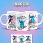 11 Artes para Caneca Karaokê Stitch Músicas de Amor Arquivo em Png  - Thumbnail 3