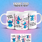 11 Artes para Caneca Karaokê Stitch Músicas de Amor Arquivo em Png  - Thumbnail 9