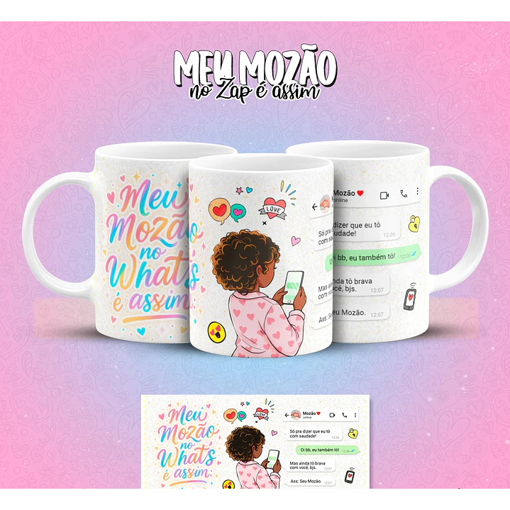 12 Artes para Caneca Meu Mozão No Zap É Assim Arquivo em Jpg 7
