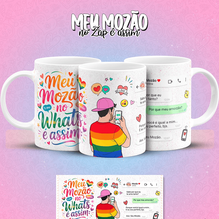 12 Artes para Caneca Meu Mozão No Zap É Assim Arquivo em Jpg 12
