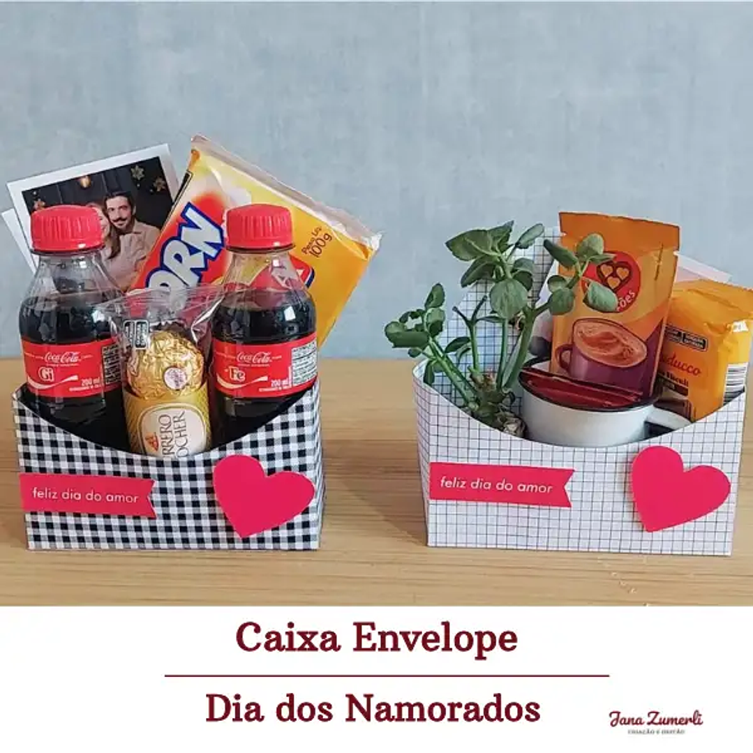 Arquivo de Corte Mimos Envelopes e Caixa Envelope Dia dos Namorados Arquivo em Png 1