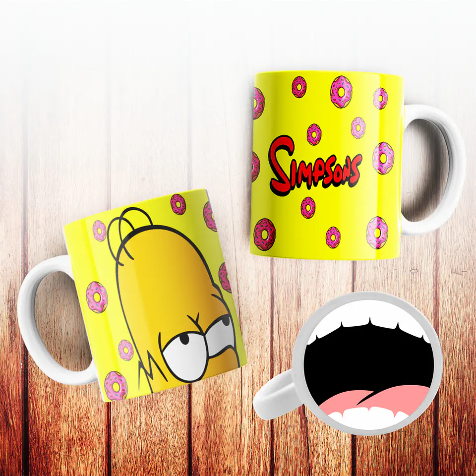 7 Artes para Caneca Bocão Personagens Arquivo Editável  2