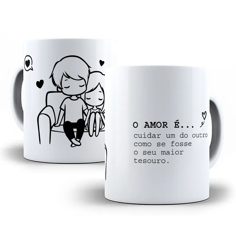 14 Artes para Caneca Dia dos Namorados O Amor é Arquivo Editável  6