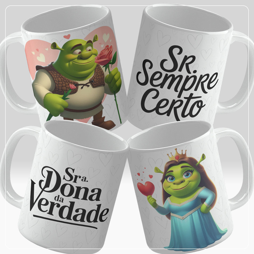 16 Artes para Caneca Dia dos Namorados Par Personagens Arquivo em Jpg 1
