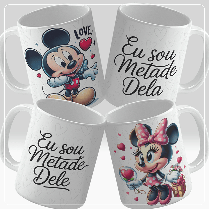 16 Artes para Caneca Dia dos Namorados Par Personagens Arquivo em Jpg 8
