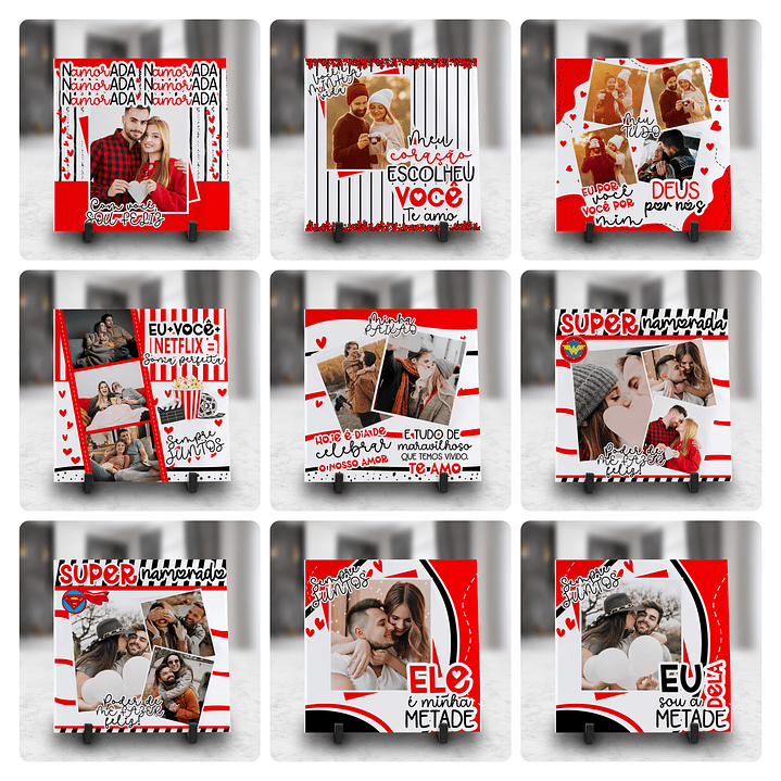 36 Artes para Caneca Azulejo e Almofada Dia Dos Namorados Arquivo Editável 4