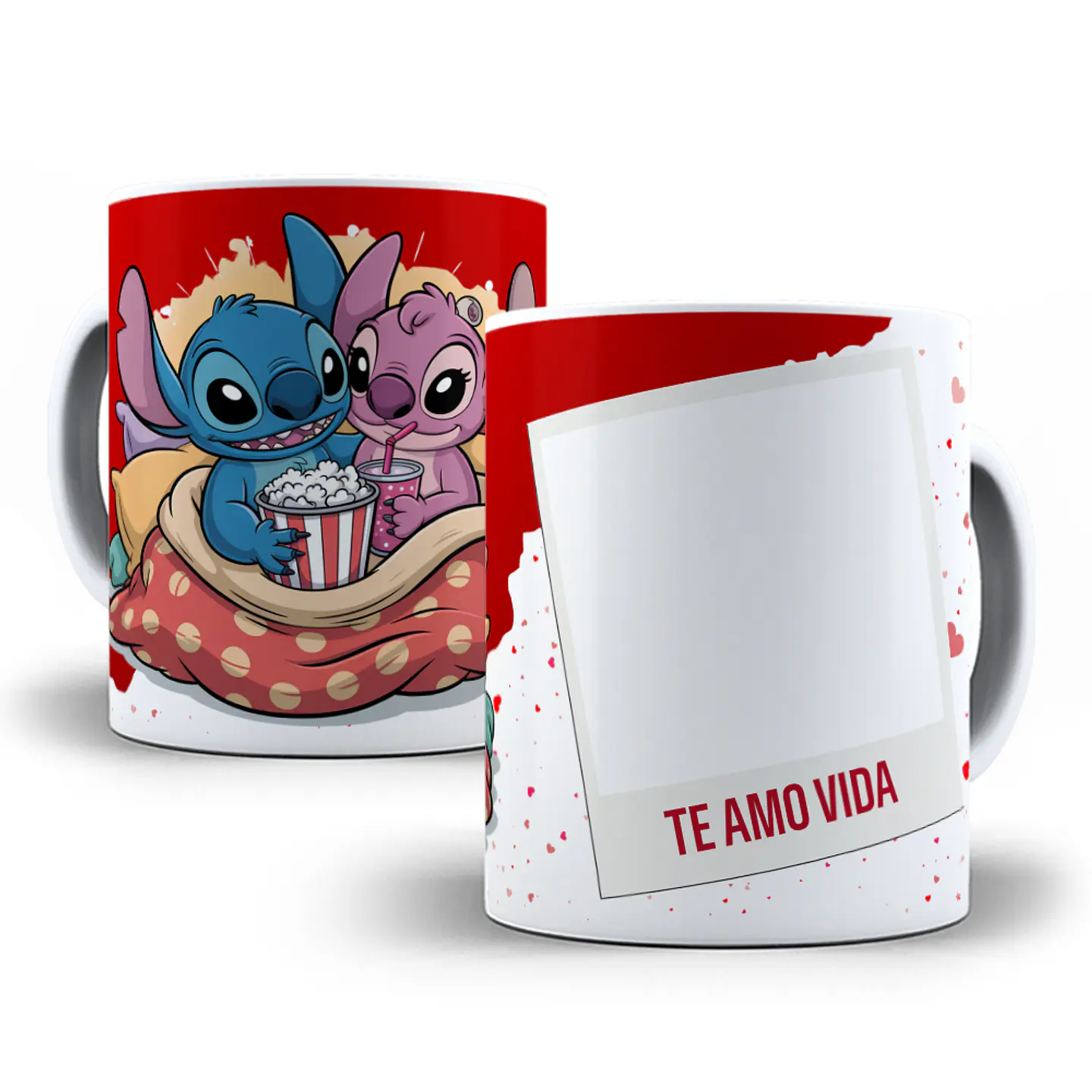 14 Artes para Caneca Dia dos Namorados Stitch Arquivo em Png  14