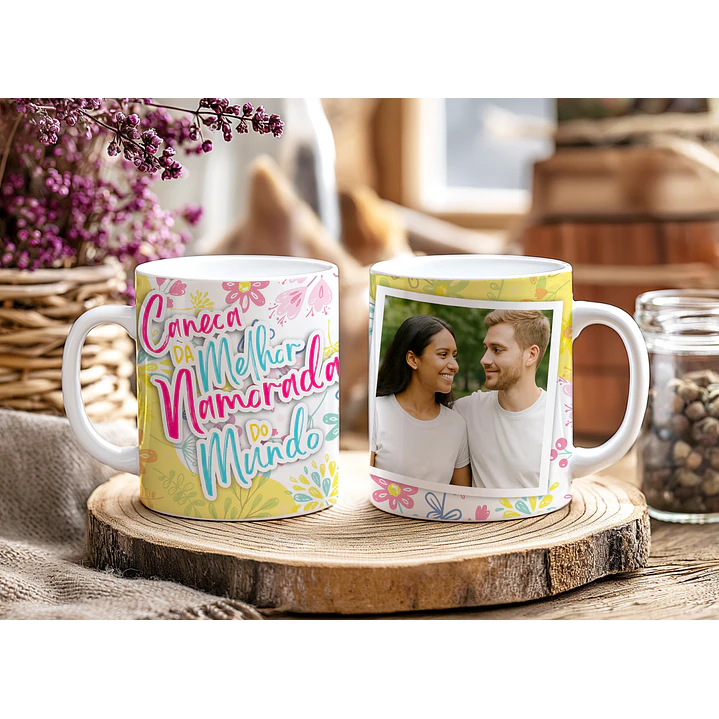 5 Artes para Caneca Dia dos Namorados Melhor Namorada Flórida Arquivo Editável  5