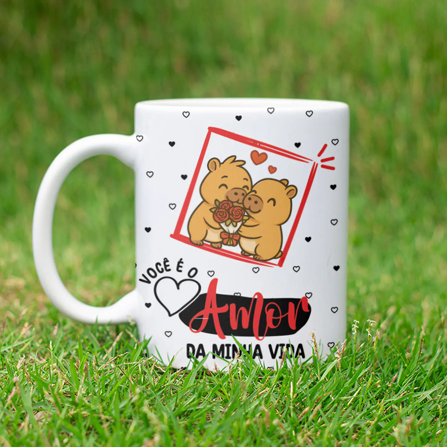 7 Artes para Caneca Dia dos Namorados Capivara Arquivo Editável  7
