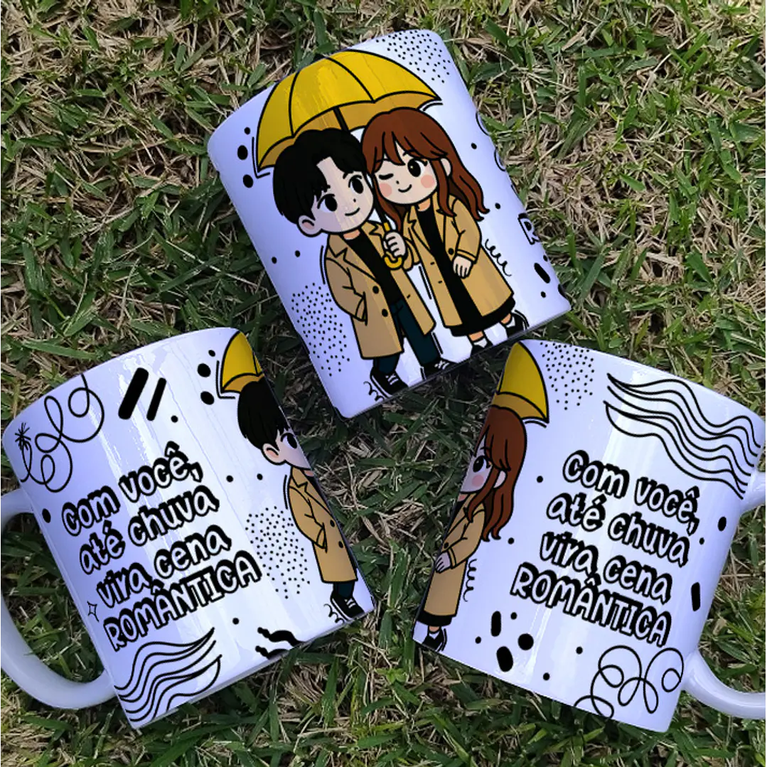 8 Artes para Caneca Dia dos Namorados Dorama Arquivo Editável  1