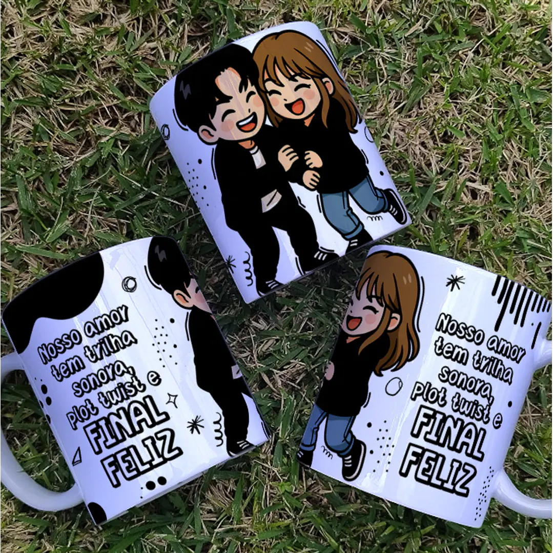 8 Artes para Caneca Dia dos Namorados Dorama Arquivo Editável  7