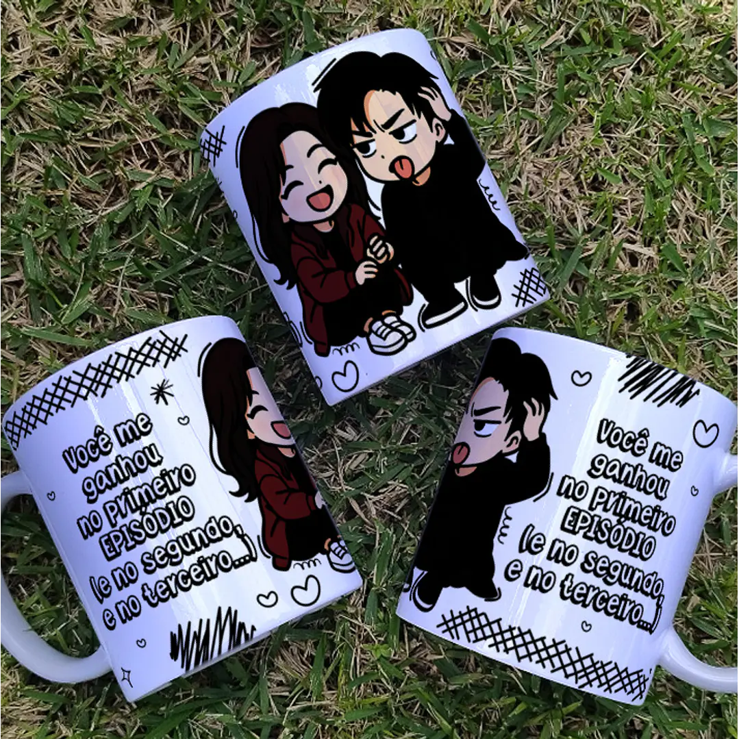 8 Artes para Caneca Dia dos Namorados Dorama Arquivo Editável  8
