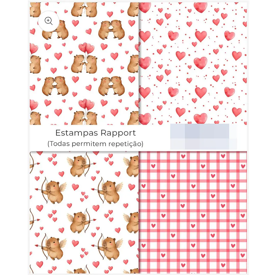 Kit Digital Capivara Apaixonada Dia dos Namorados Png   4