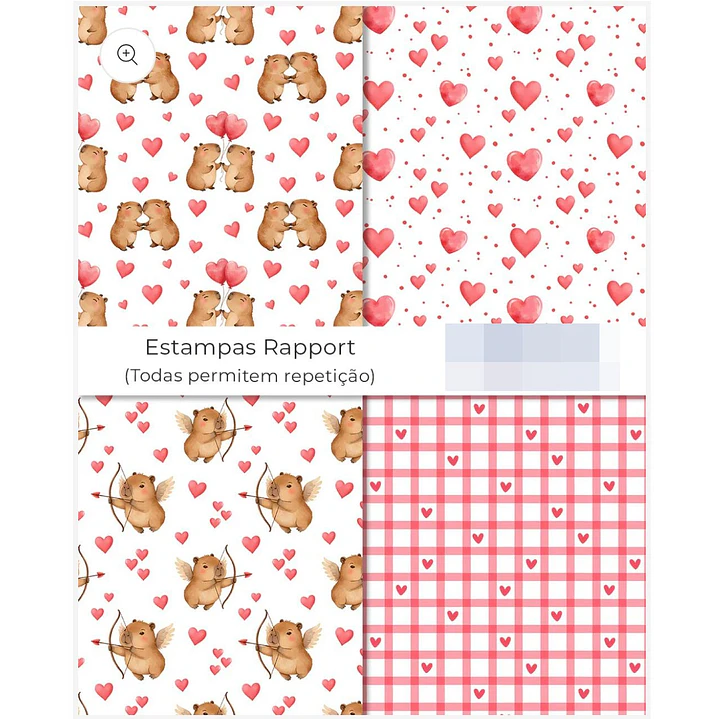 Kit Digital Capivara Apaixonada Dia dos Namorados Png   4