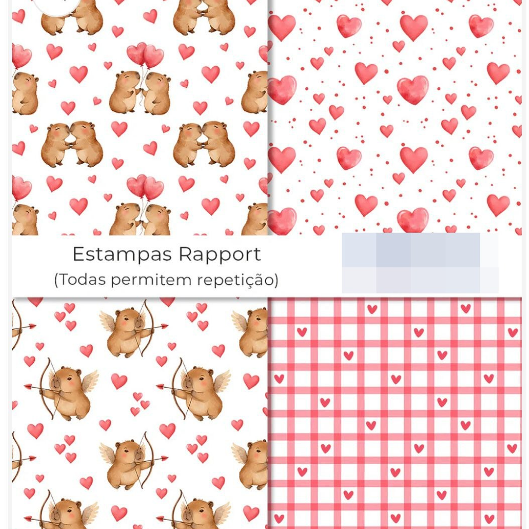 Kit Digital Capivara Apaixonada Dia dos Namorados Png   4