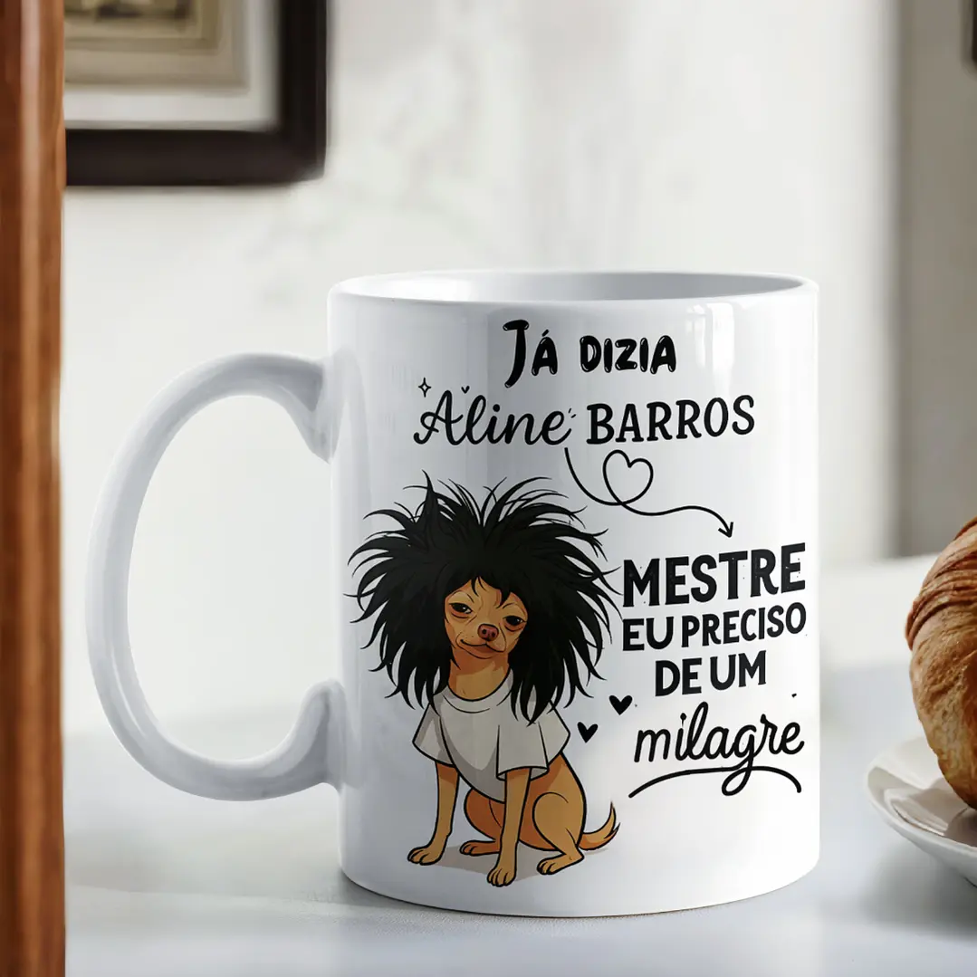 Artes Caneca Mestre eu preciso de um milagre  em Png 1