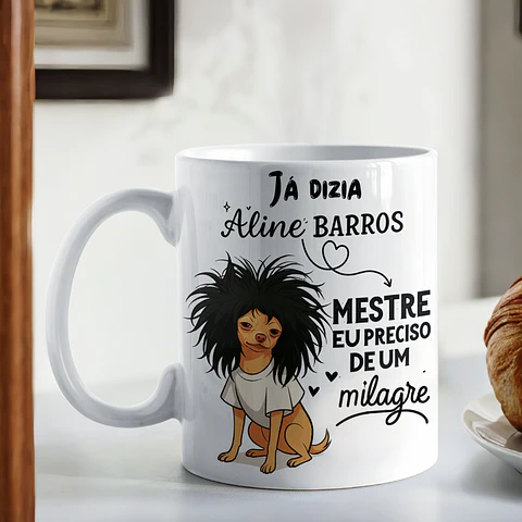 Artes Caneca Mestre eu preciso de um milagre  em Png