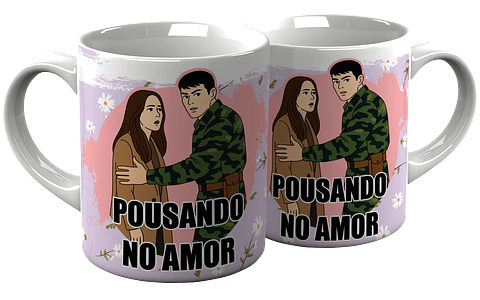 6 Artes Caneca Dorama Pousando No Amor em Png