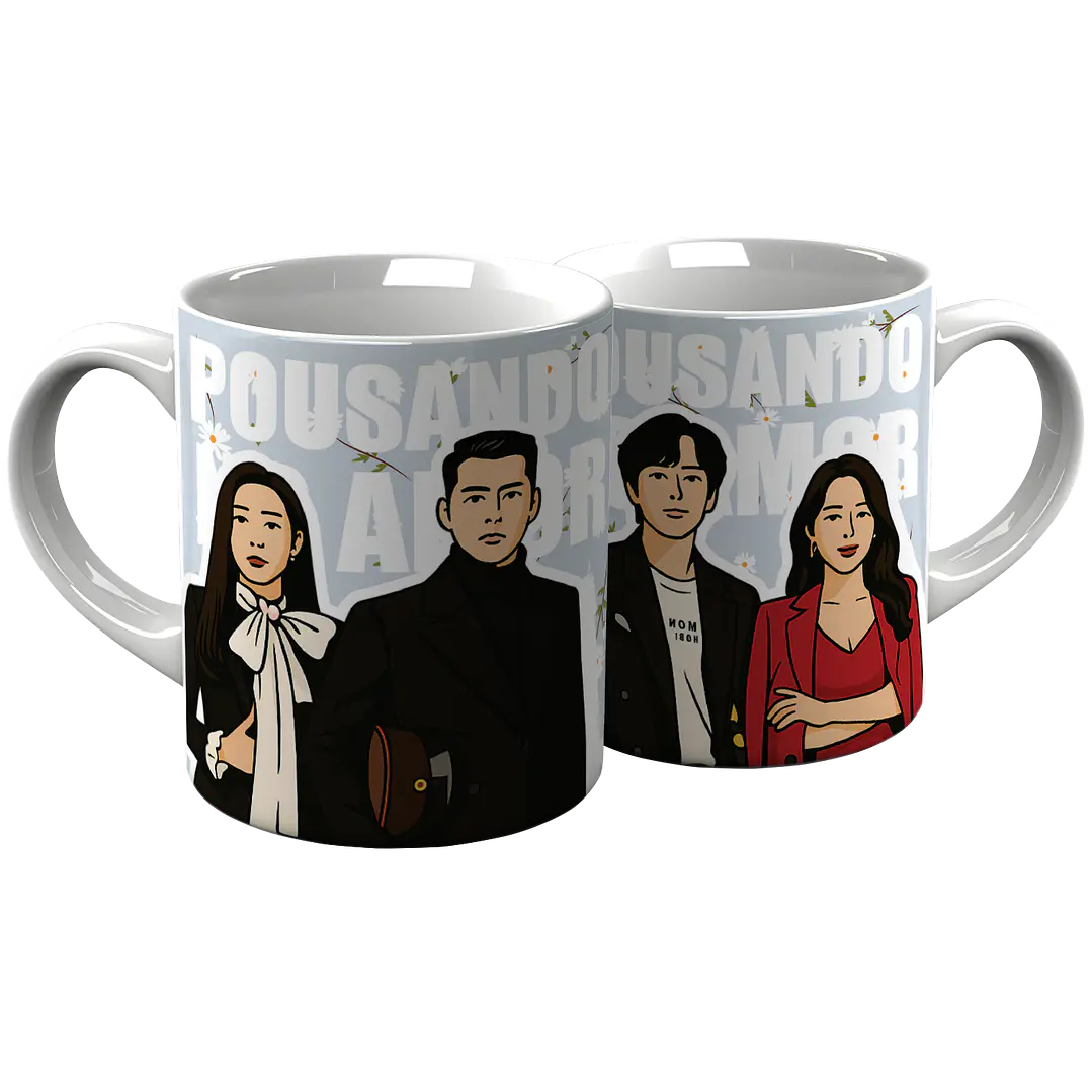 6 Artes Caneca Dorama Pousando No Amor em Png 3