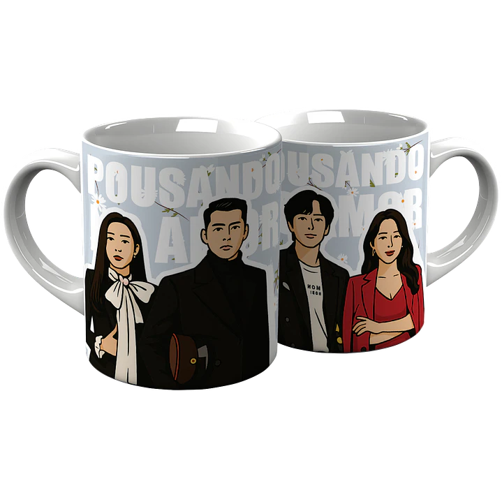 6 Artes Caneca Dorama Pousando No Amor em Png 3