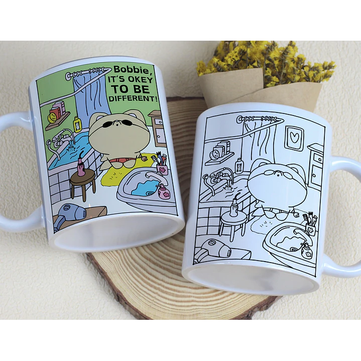 7 Artes para Caneca Bobie  Goods para Pintar Arquivo Editável 2