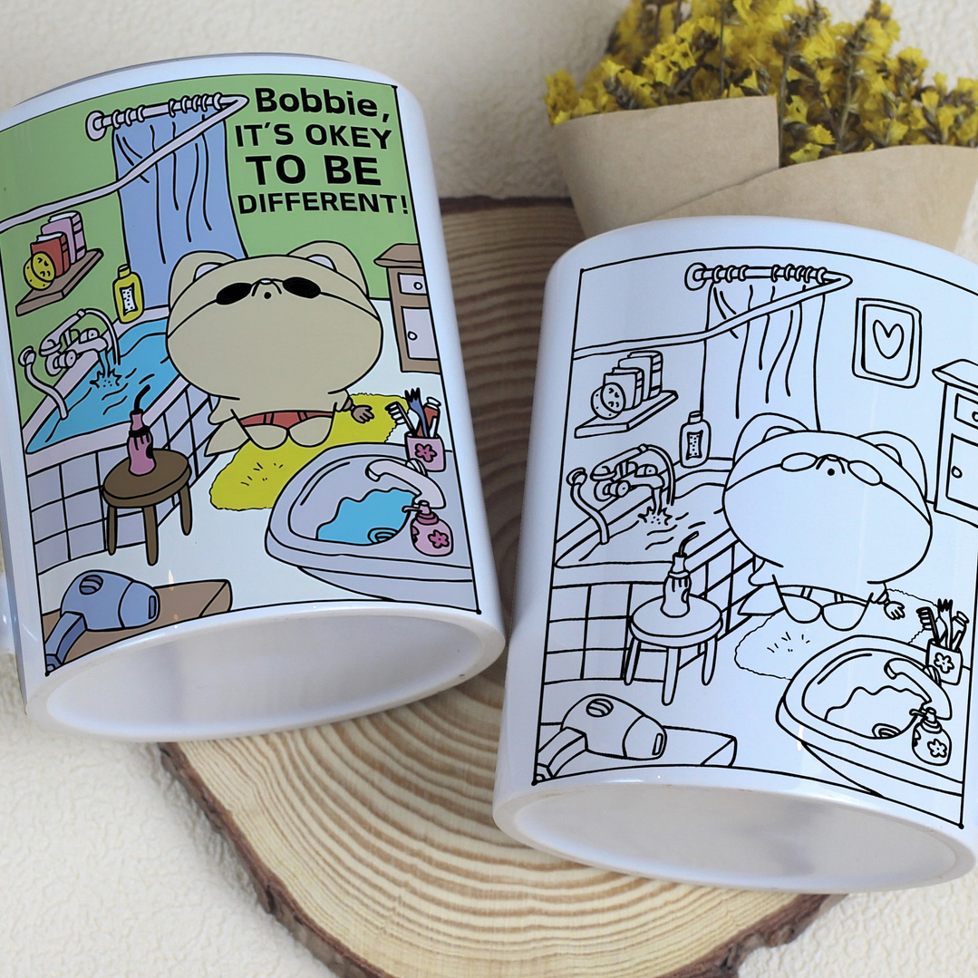 7 Artes para Caneca Bobie  Goods para Pintar Arquivo Editável 2