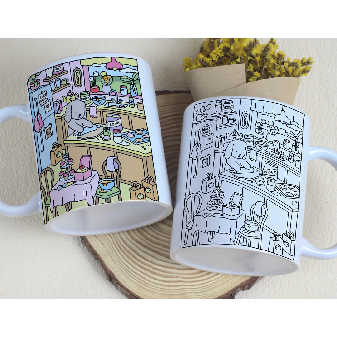 7 Artes para Caneca Bobie  Goods para Pintar Arquivo Editável 7