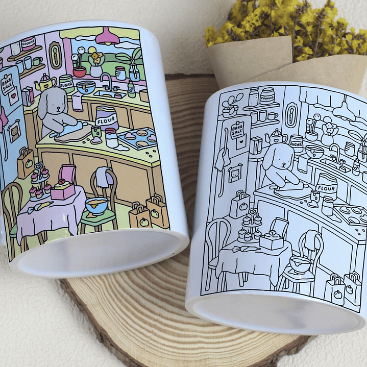 7 Artes para Caneca Bobie  Goods para Pintar Arquivo Editável 7