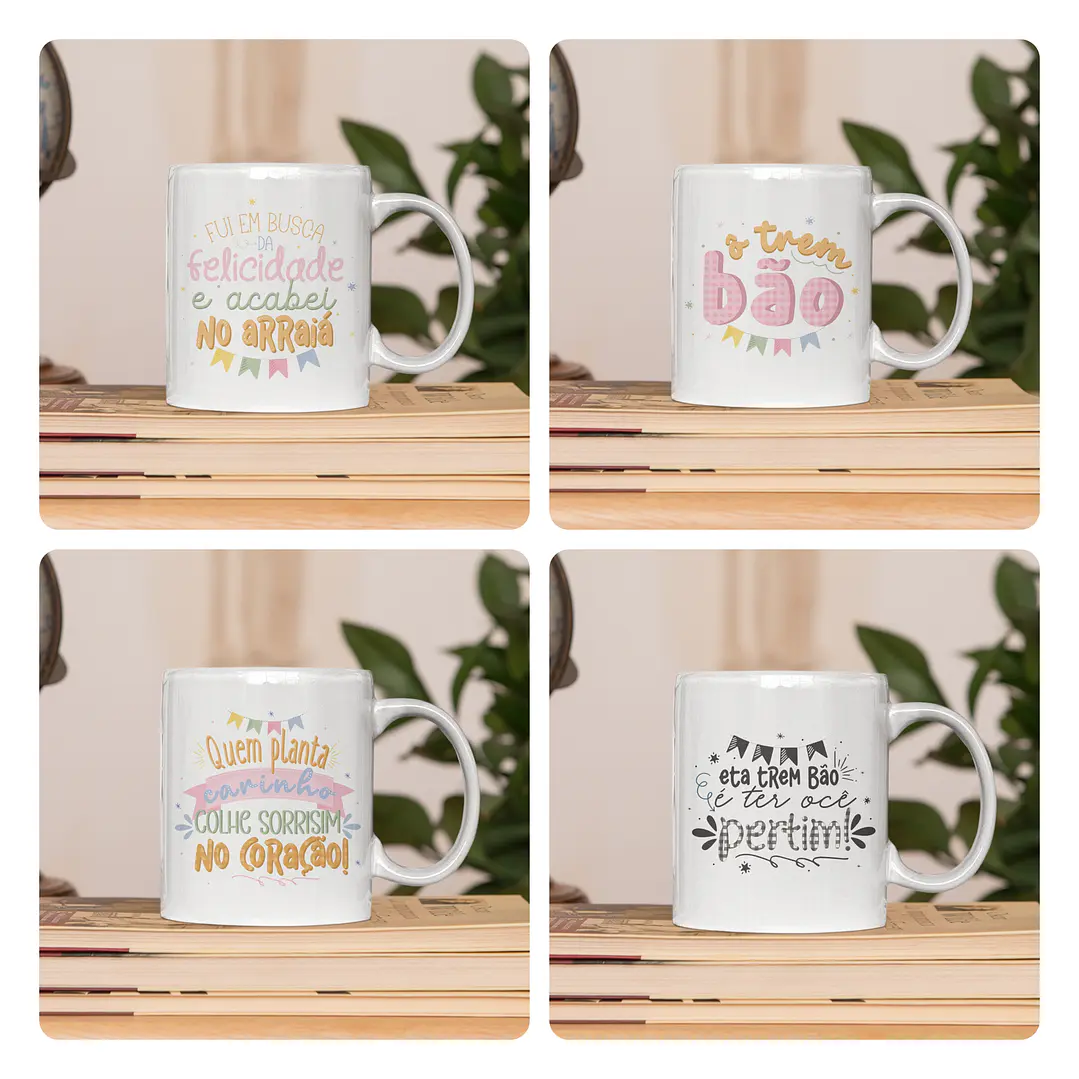 10 Artes para Camisa ou Caneca Frases Festas Juninas Arquivo Editável  1