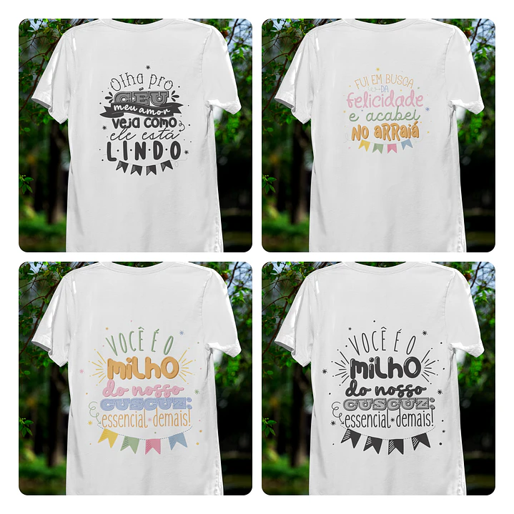 10 Artes para Camisa ou Caneca Frases Festas Juninas Arquivo Editável  2