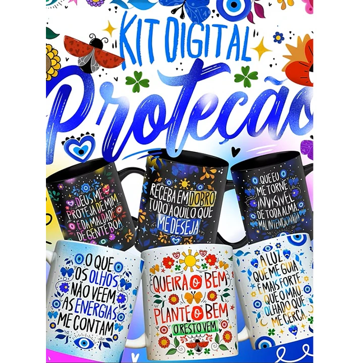 32 Artes para Caneca Olho Grego Proteção Arquivo em Jpg 1