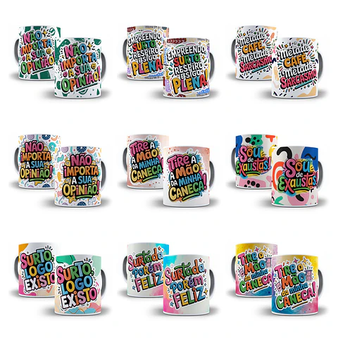 67 Artes para Caneca Frases Engraçadas Sincerão Arquivo em Jpg 