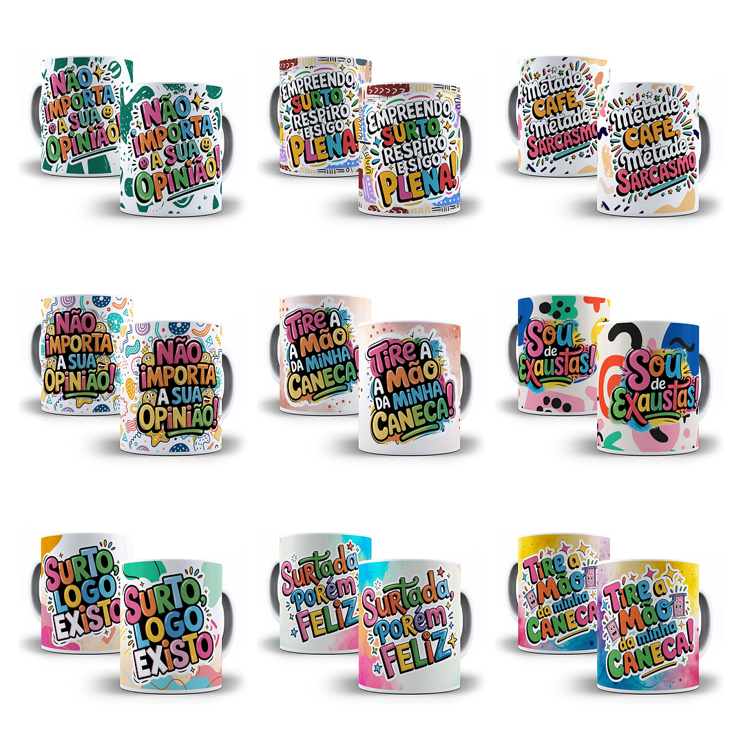 67 Artes para Caneca Frases Engraçadas Sincerão Arquivo em Jpg  1