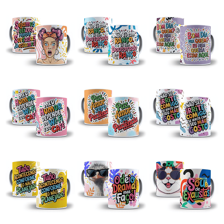 67 Artes para Caneca Frases Engraçadas Sincerão Arquivo em Jpg  3