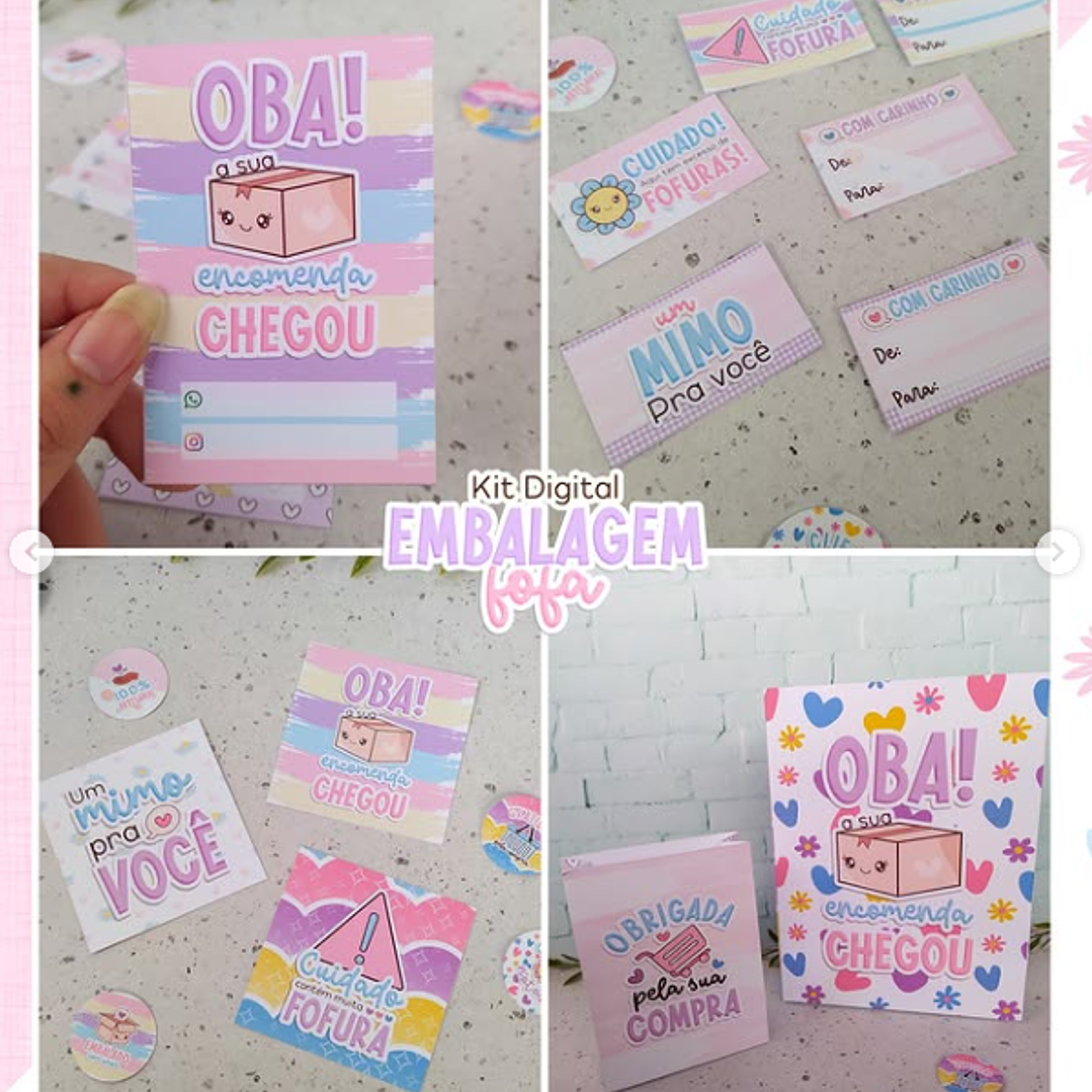Arquivos prontos para Embalagem fofa Arquivo em Png 3