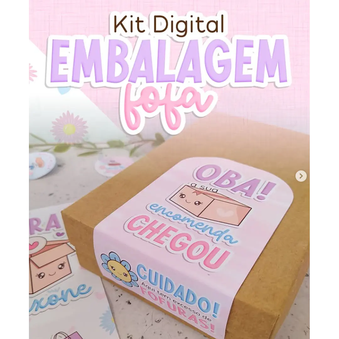 Arquivos prontos para Embalagem fofa Arquivo em Png 5