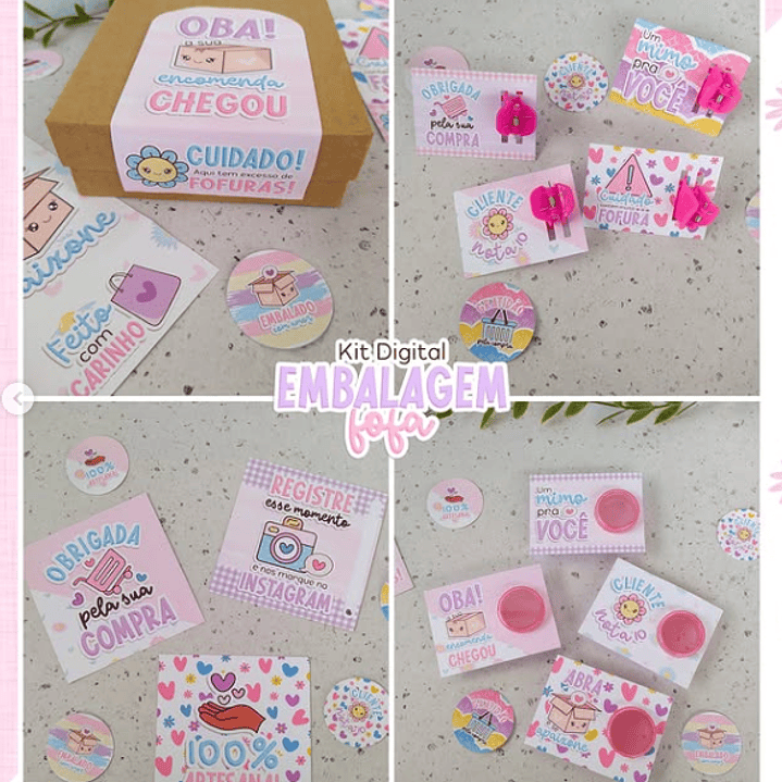 Arquivos prontos para Embalagem fofa Arquivo em Png 4