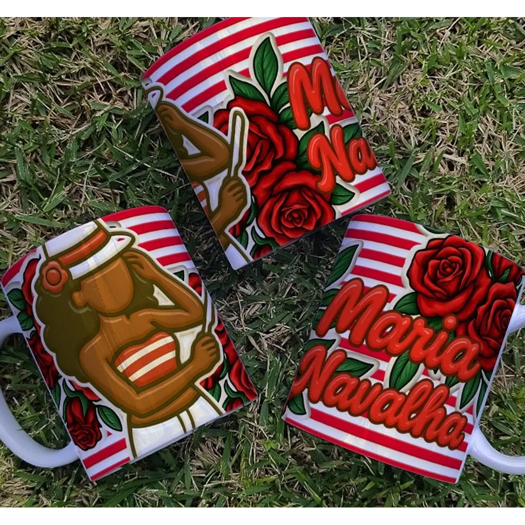 6 Artes para Caneca Zé Pilantra e Maria Navalha Arquivo Editável  2