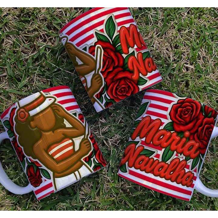 6 Artes para Caneca Zé Pilantra e Maria Navalha Arquivo Editável  2