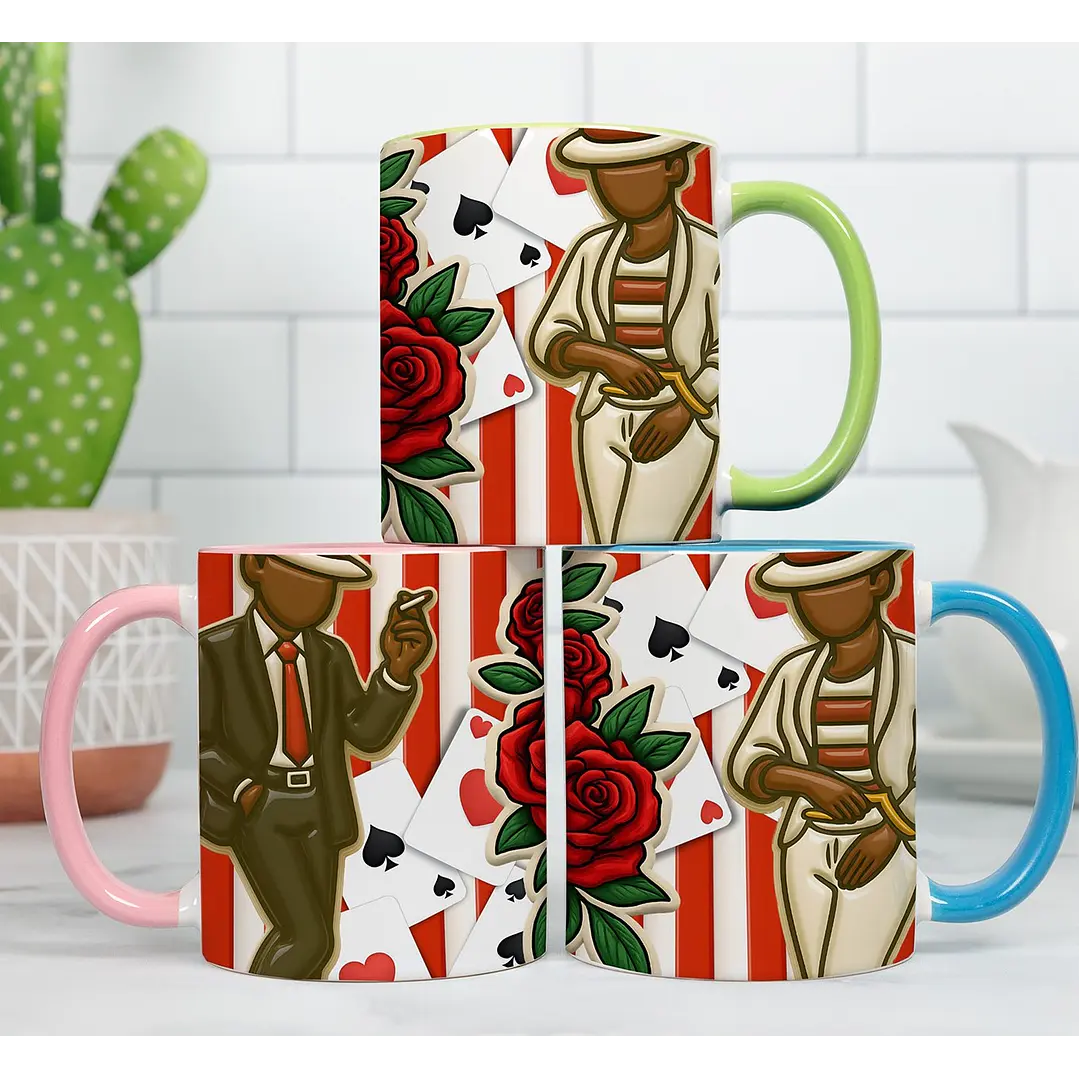 6 Artes para Caneca Zé Pilantra e Maria Navalha Arquivo Editável  1