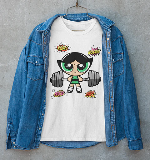 8 Artes para Camisa Meninas Super Poderosas Arquivo Editável  