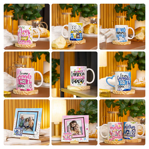 33 Artes para Caneca Dia dos Avós Arquivo em Jpg
