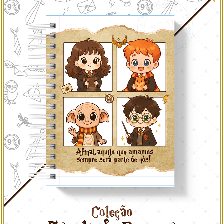 Arquivo Encadernação Herry Potter Coleção Escola de Bruxos Arquivo em Pdf  8