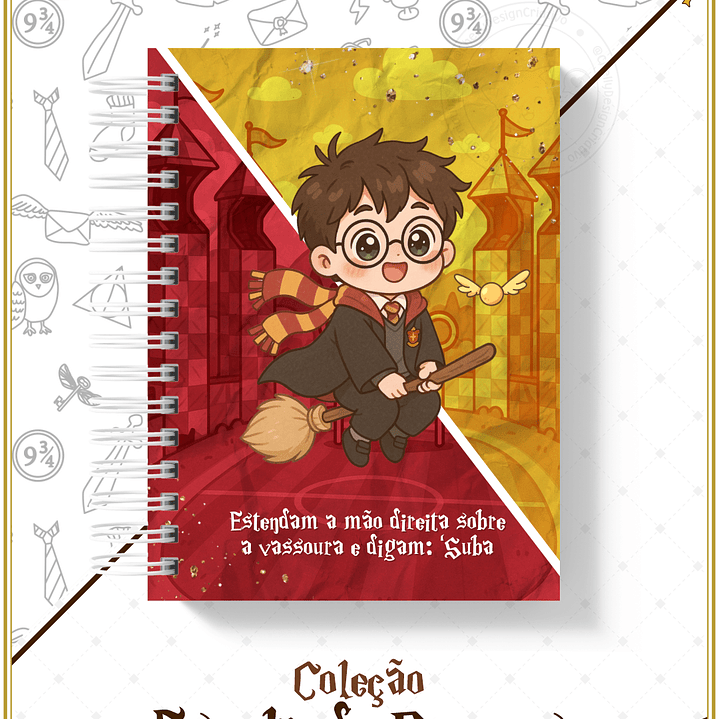 Arquivo Encadernação Herry Potter Coleção Escola de Bruxos Arquivo em Pdf  9