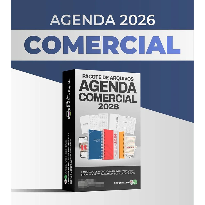Arquivos Miolo de Agenda Comercial 2026 Arquivo Editável 1