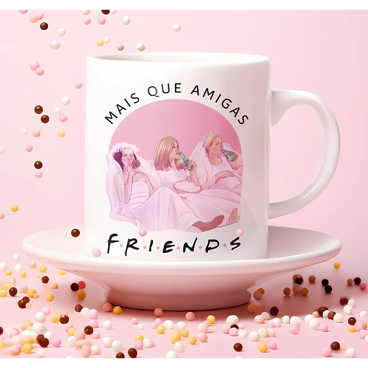 Artes Caneca Mais que amigas, Friends Png 1