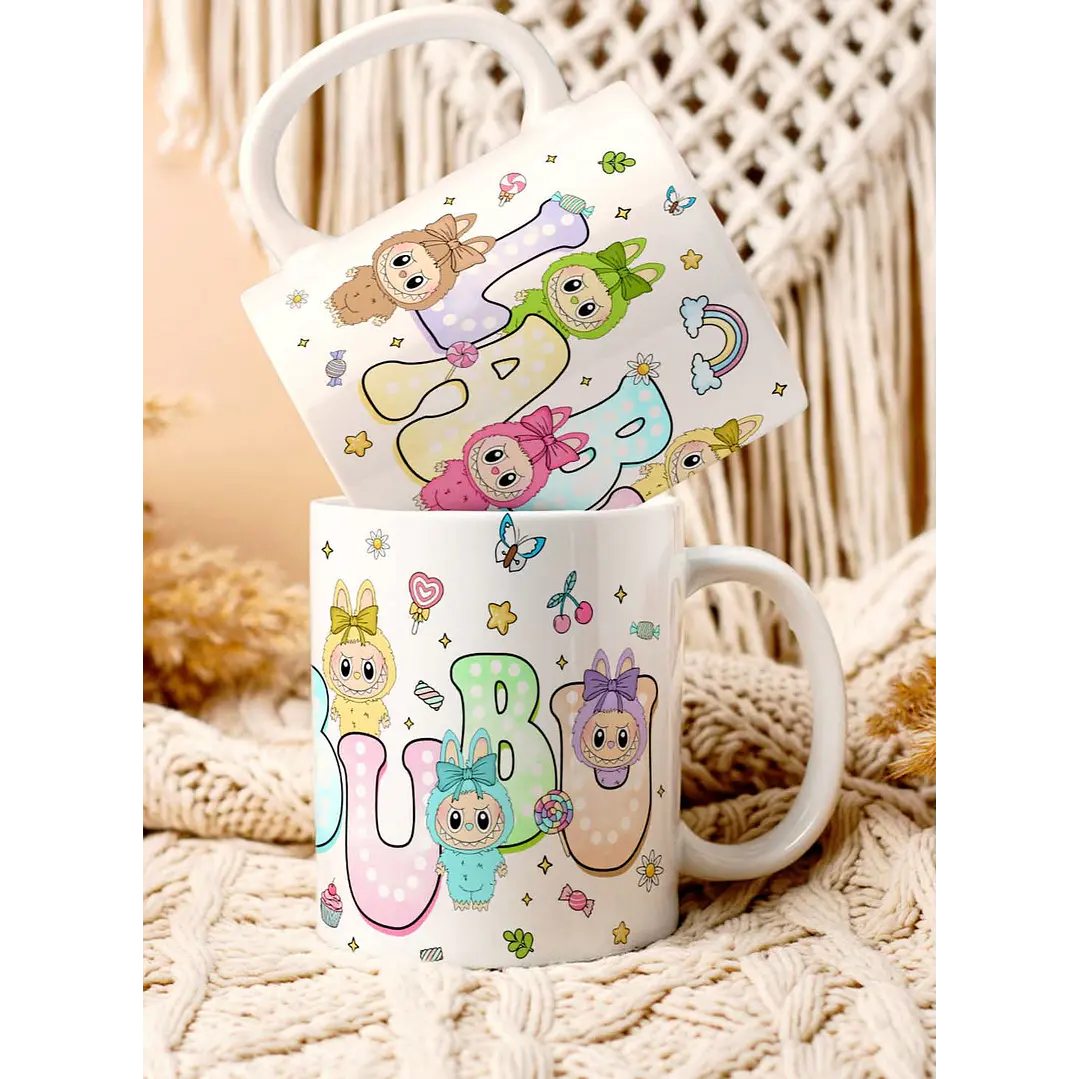 4 Artes para Caneca e Camisa Labubu Arquivo em Png 1